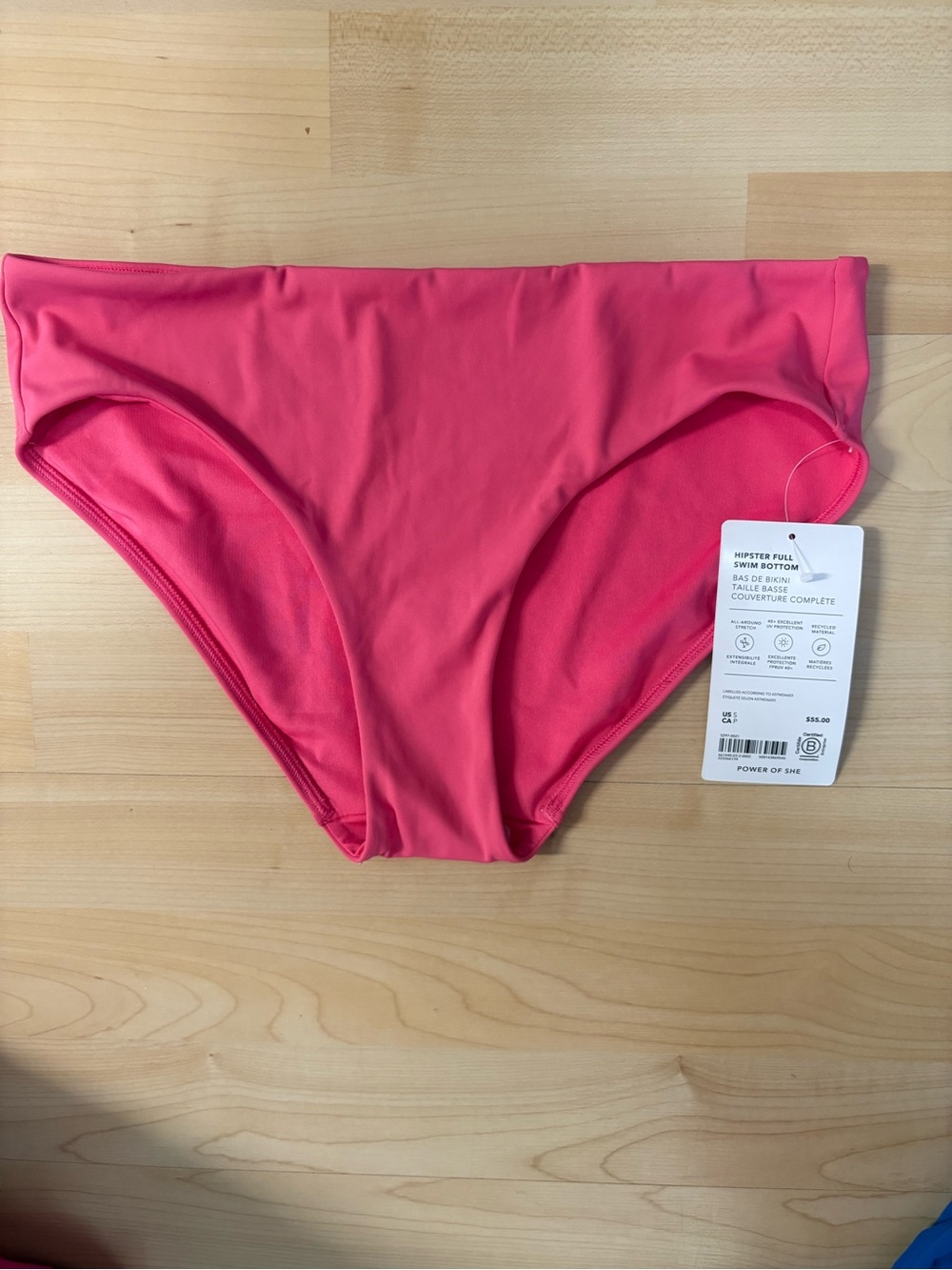 Athleta Full Bottom Hipster Swim bottom cerise